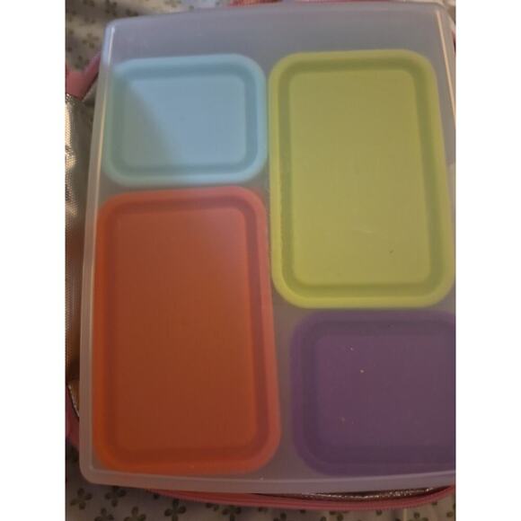 Bentology Insulated Lunch Box w/ Containers & Water Bottle Holder Pink Owl - Picture 2 of 5